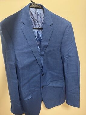 Men's Royal Blue Two-Button Sport Coat by Vito